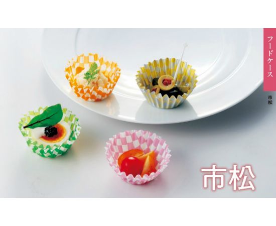 フードケース　市松　緑　7F